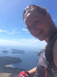 lone cone, me, top, up, view, Clayoquot Sound, Tofino