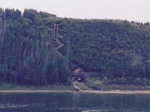 Wolf Willow Stairs across the Fort Saskatchewan River